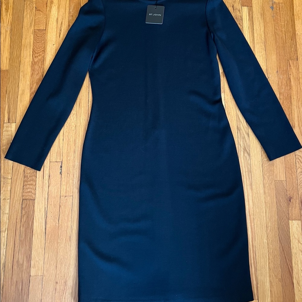 NWT St. John wool blend sheath dress